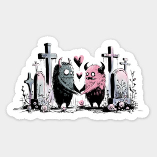Monsters in Love Sticker