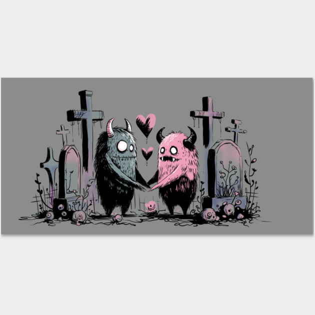 Monsters in Love Wall Art by H. R. Sinclair