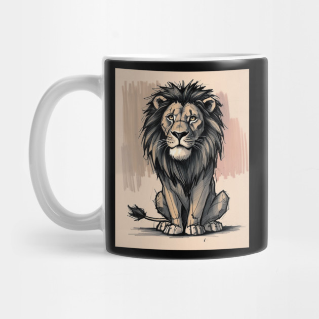 Lion Sketch by Urbanprint