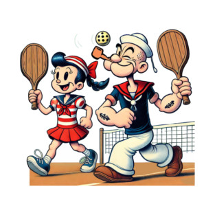 Popeye Plays Pickleball T-Shirt