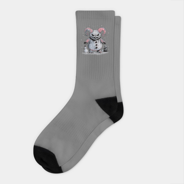Monster Snowman Socks by H. R. Sinclair