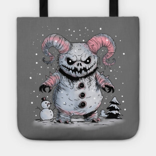 Monster Snowman Tote