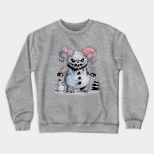 Monster Snowman Crewneck Sweatshirt