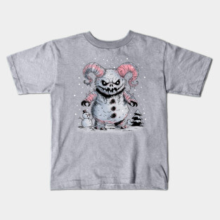 Monster Snowman Kids T-Shirt
