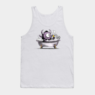 Monster in Bubble Bath Tank Top