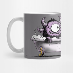 Monster in Bubble Bath Mug
