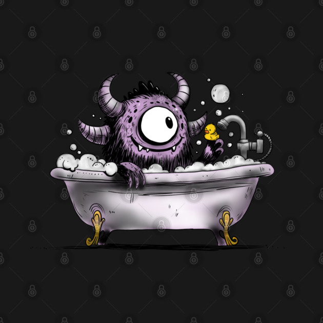 Monster in Bubble Bath by H. R. Sinclair