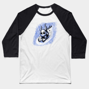 Tobogganing Monster Baseball T-Shirt