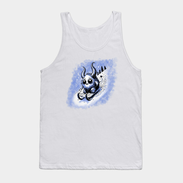 Tobogganing Monster Tank Top by H. R. Sinclair