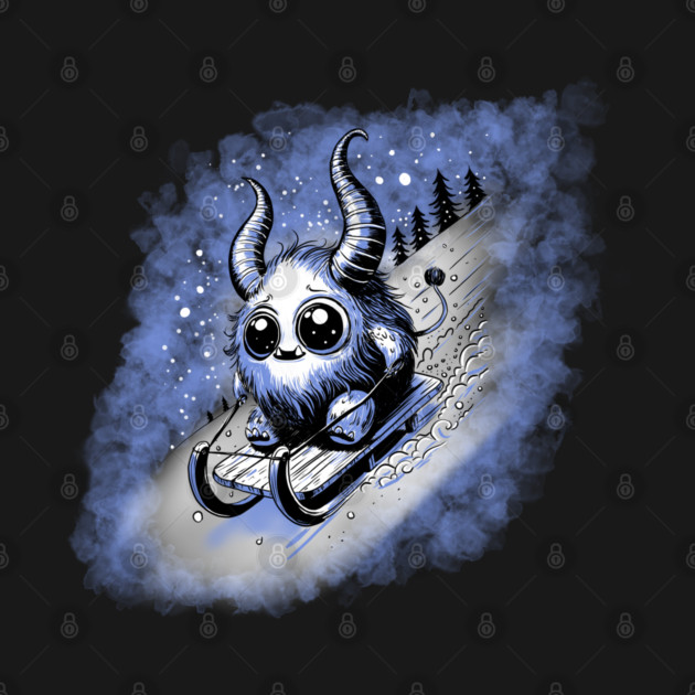 Tobogganing Monster by H. R. Sinclair