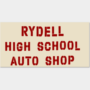 Rydell High School Auto Shop Posters and Art