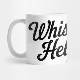 Whiskey Helps Funny Alcohol Sarcasm Mug