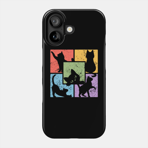 Retro Pop Art Cat Community Phone Case by TuncGK