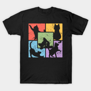 Retro Pop Art Cat Community T-Shirt