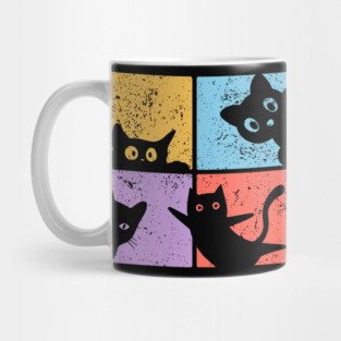 Vibrant Retro Cat Craze Mug