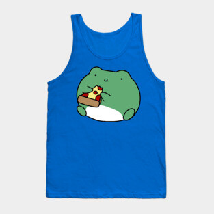 Frog Eating Pizza Tank Top