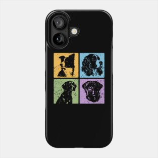 Vibrant Dog World in Retro Style Phone Case
