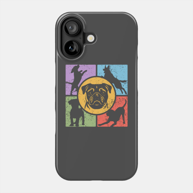 Pug Lover's Dream Retro Design Phone Case by TuncGK