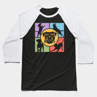 Pug Lover's Dream Retro Design Baseball T-Shirt