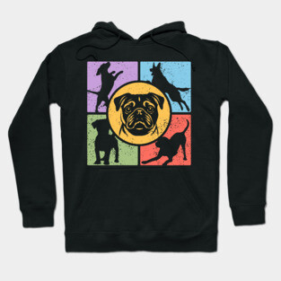 Pug Lover's Dream Retro Design Hoodie