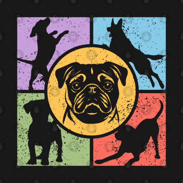Pug Lover's Dream Retro Design by TuncGK