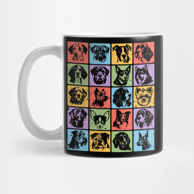 Colorful Retro Pup Portraits by TuncGK