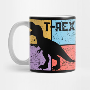 Retro T-Rex Dinosaur Pop Art Mug