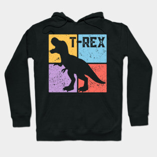 Retro T-Rex Dinosaur Pop Art Hoodie