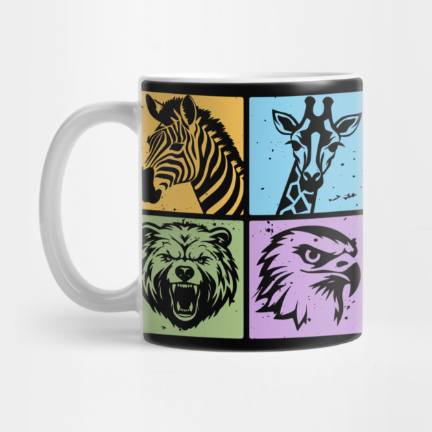 Colorful Wildlife Pop Art Collage by TuncGK