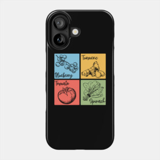 Artistic Herb and Floral Retro Collage Phone Case