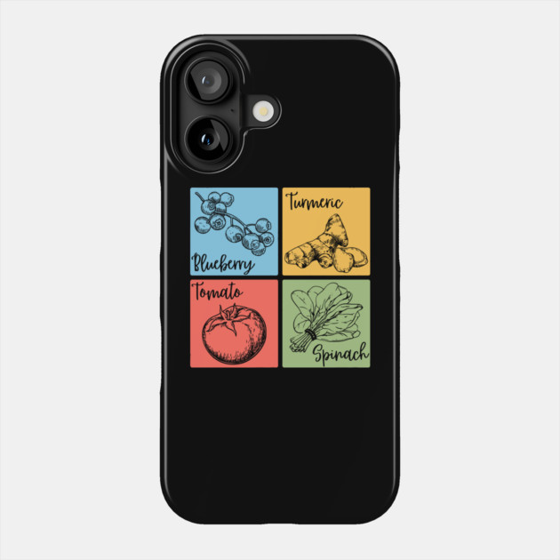 Artistic Herb and Floral Retro Collage Phone Case by TuncGK