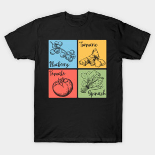 Artistic Herb and Floral Retro Collage T-Shirt