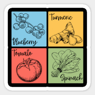 Artistic Herb and Floral Retro Collage Magnet