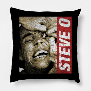 Steve O 1990 Vintage Cracked Pillow