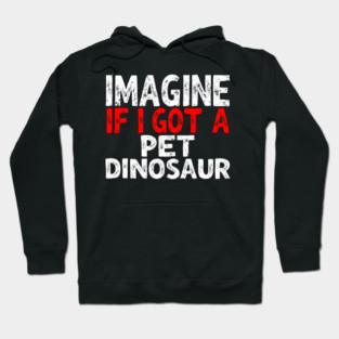 Imagine If I Got A Pet Dinosaur Hoodie