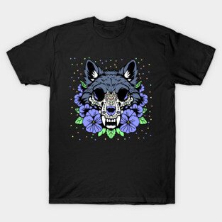 February's Violet & Wolf Skull T-Shirt