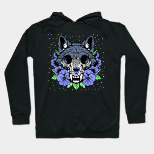 February's Violet & Wolf Skull Hoodie