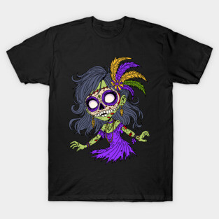 Mardi Gras Zombie T-Shirt