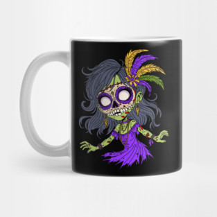 Mardi Gras Zombie Mug