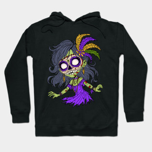 Mardi Gras Zombie Hoodie