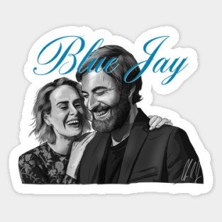 Blue Jay: Amanda & Jim Sticker