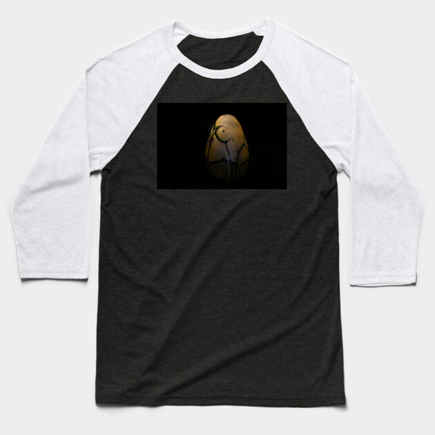 Orient and Flume Egg - Art Glass Baseball T-Shirt by MrGreenGenes420