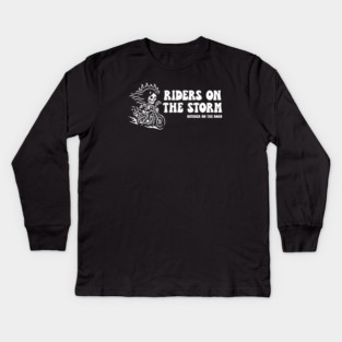 RIDERS ON THE STORM Kids Long Sleeve T-Shirt