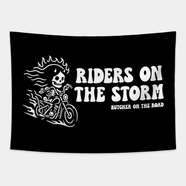 RIDERS ON THE STORM Tapestry by artslaves