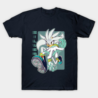 Silver The Hedgehog in Action T-Shirt