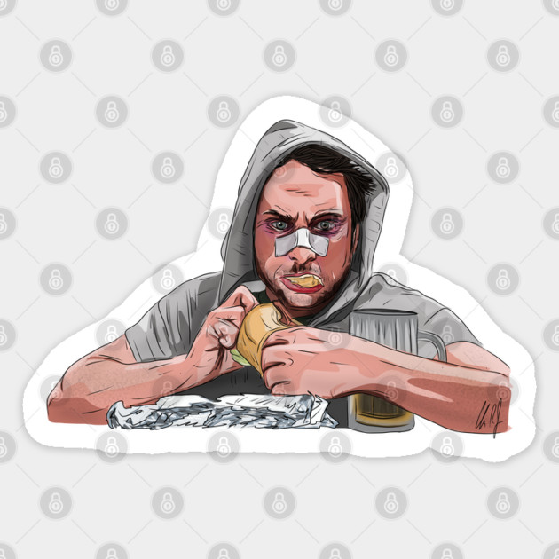 Eating Hoagies Angry in Philly Sticker by 51Deesigns