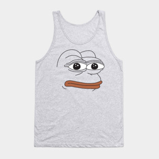 Rare Pepe Face Tank Top
