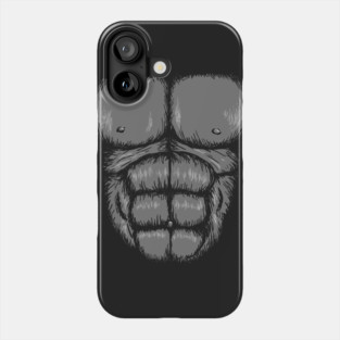 Gorilla Halloween Costume Chest Phone Case