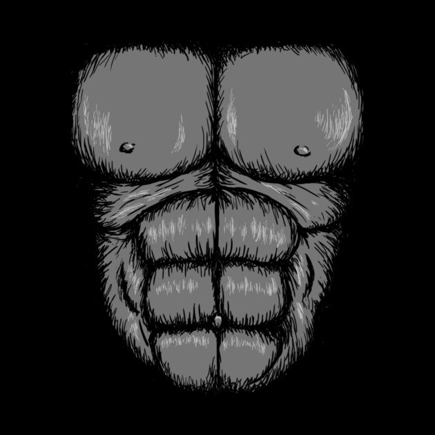 Gorilla Halloween Costume Chest by dumbshirts