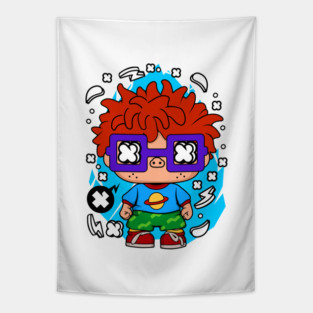 Chuckie finster Baby Chibi Art Style //// Nostalgic Toddler Vibes Tshirt! Tapestry